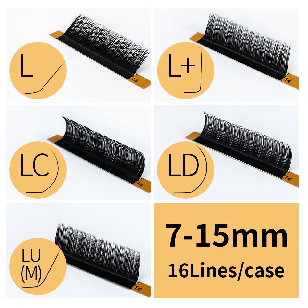 Eyelash Extension Yelix - GLAMLASH L +/LC/LD/LU(M)/N Curl 7 ~