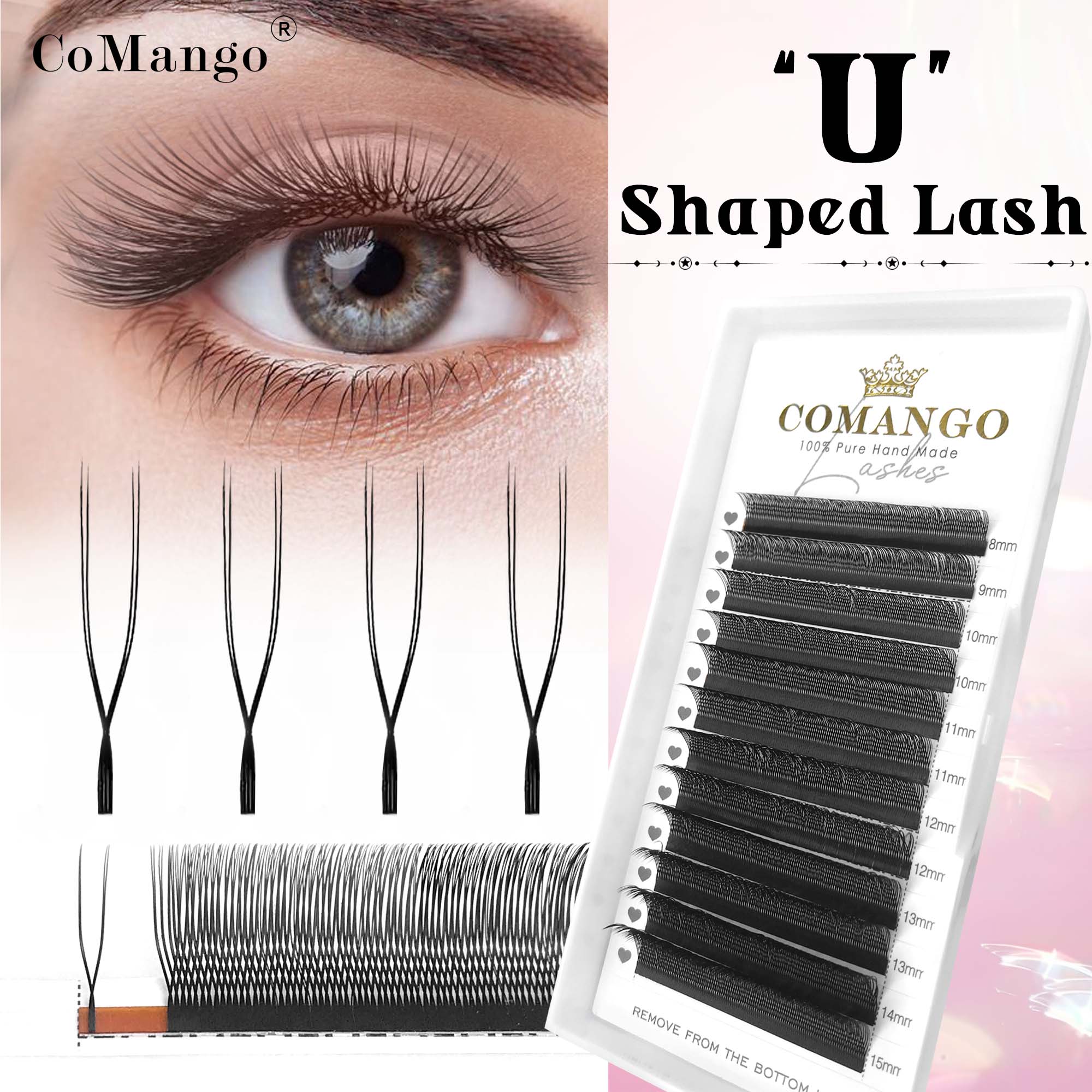 Eyelash Extension Yelix - CoMango U a forma di ciglia