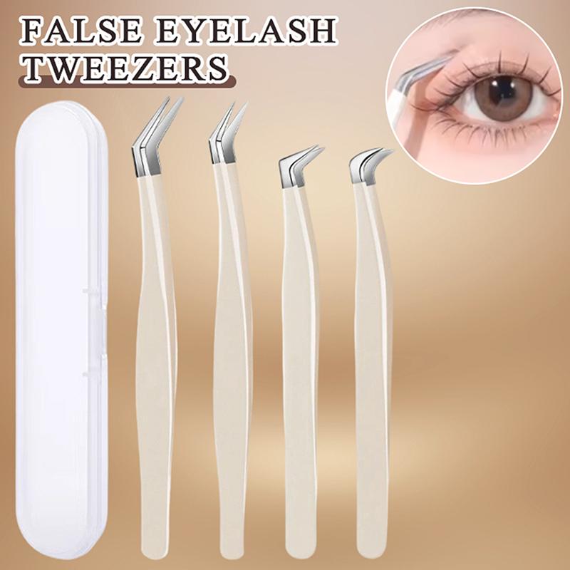 Eyelash Extension Home Service - Pinzette per ciglia finte con custodia,