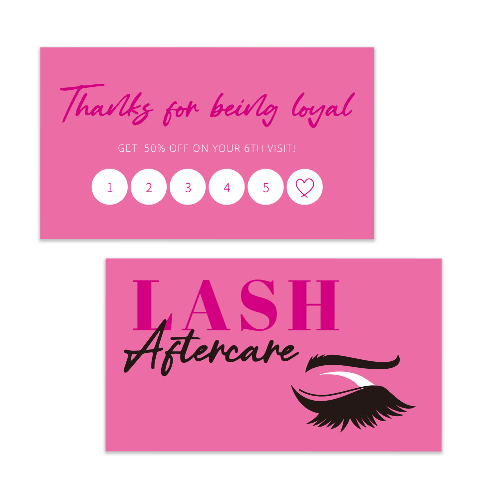 50 pz Brillante Ciglia Bigliet - Eyelash Extension Aftercare recensione e prezzo