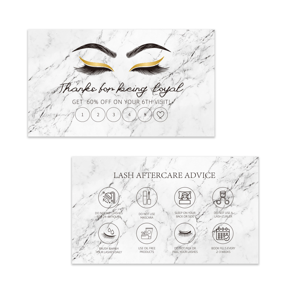 50 pz Brillante Ciglia Bigliet - Eyelash Extension Aftercare recensione e prezzo