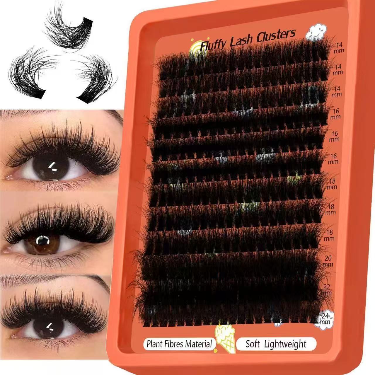 Ciglia a ciuffetti 80D-100D, e - Eyelash Extension Home Service recensione e prezzo