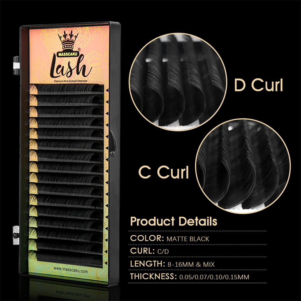 16 linee MASSCAKU CD Curl Cigl - Eyelash Extension Natural Classic recensione e prezzo