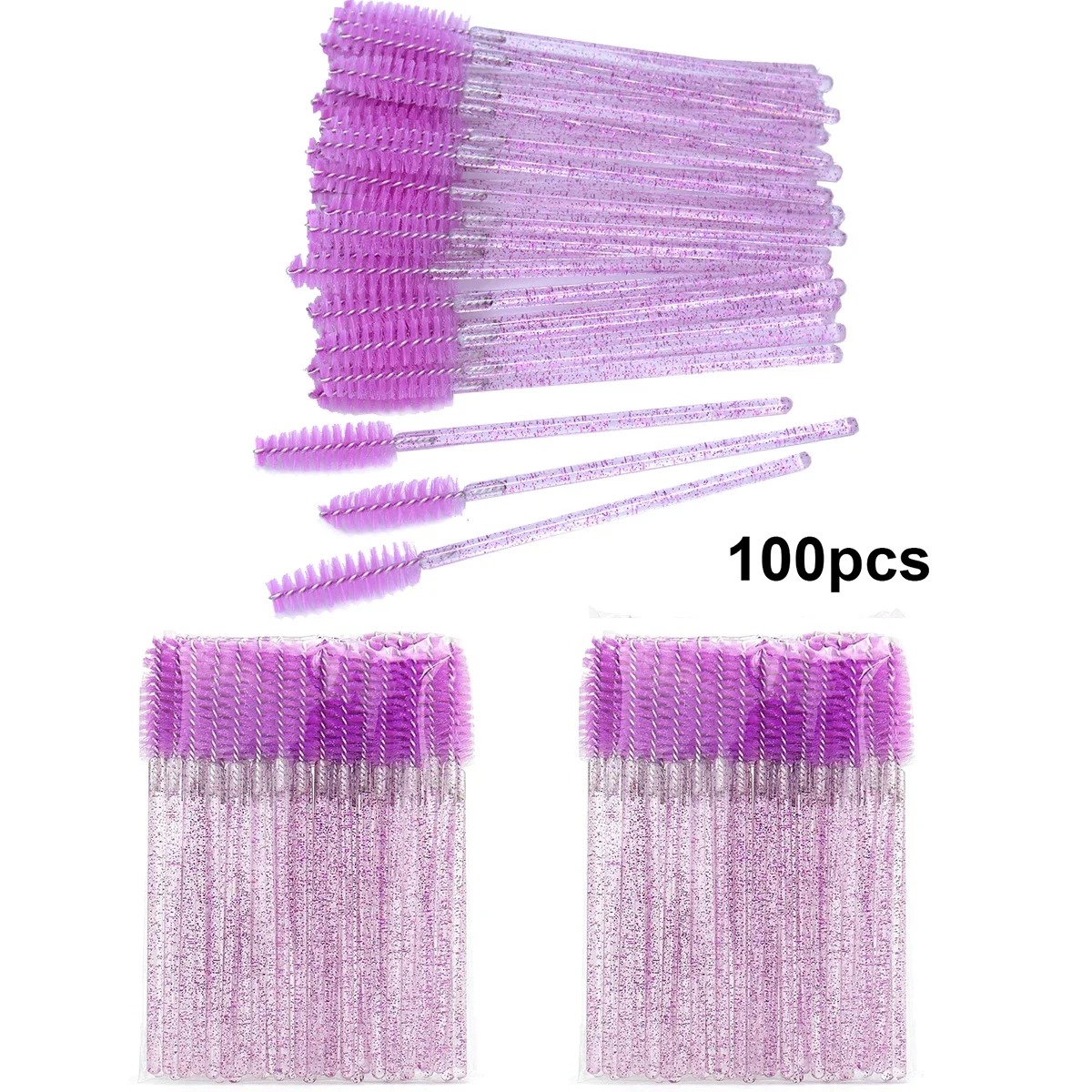 100 pz Spazzole Per Ciglia Usa - Eyelash Extension Options recensione e prezzo