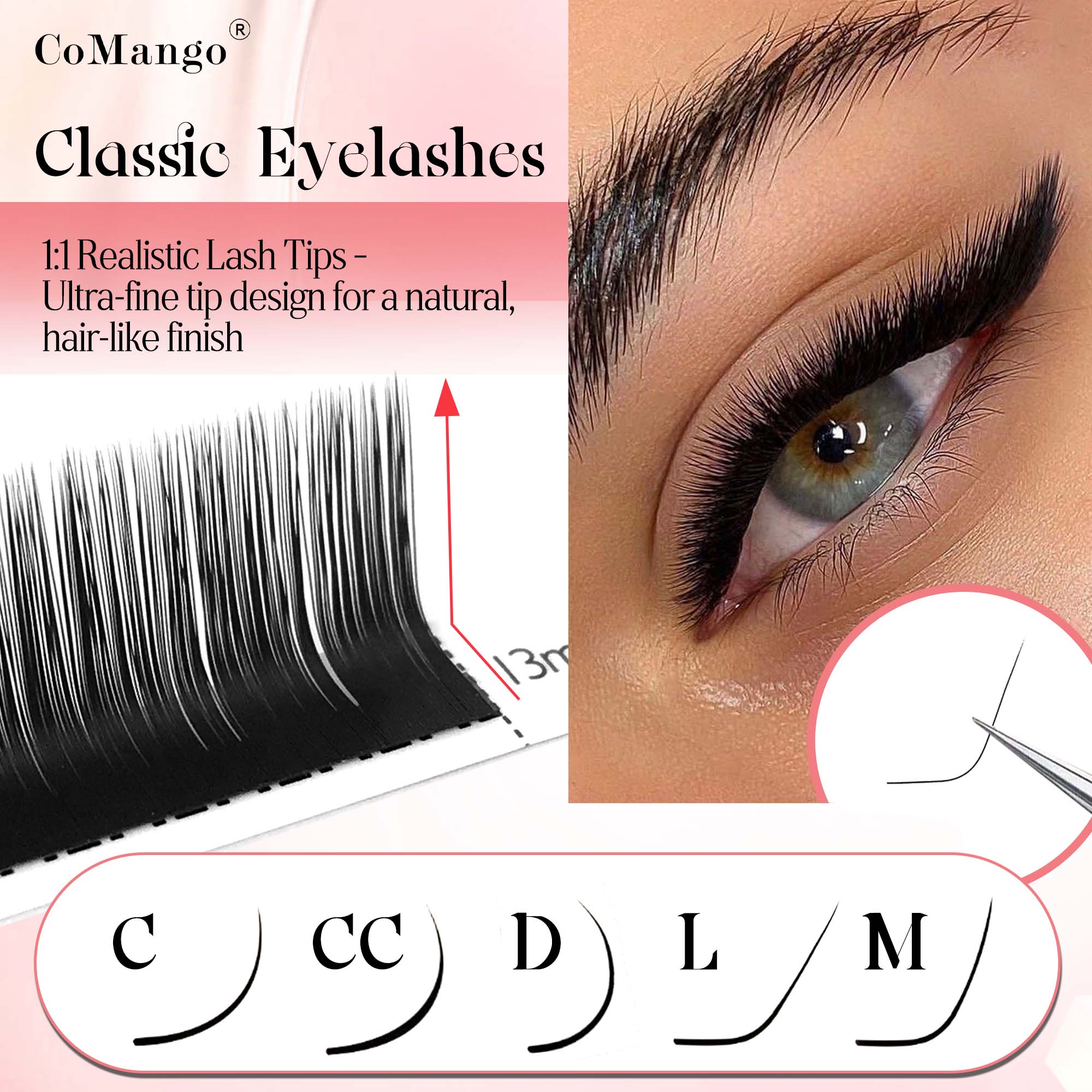 CoMango estensione ciglia clas - Eyelash Extension Natural Classic recensione e prezzo